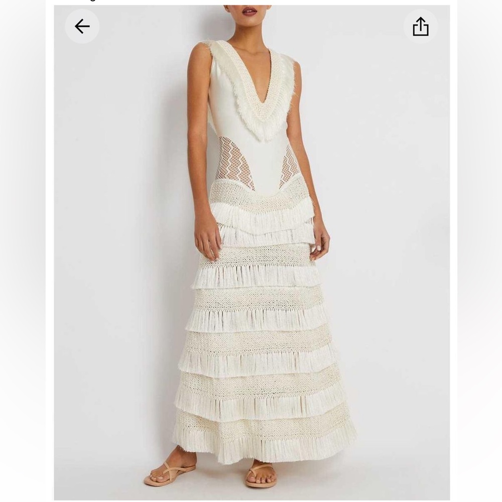 ISO NFS PatBo plunging fringe maxi size xs or s